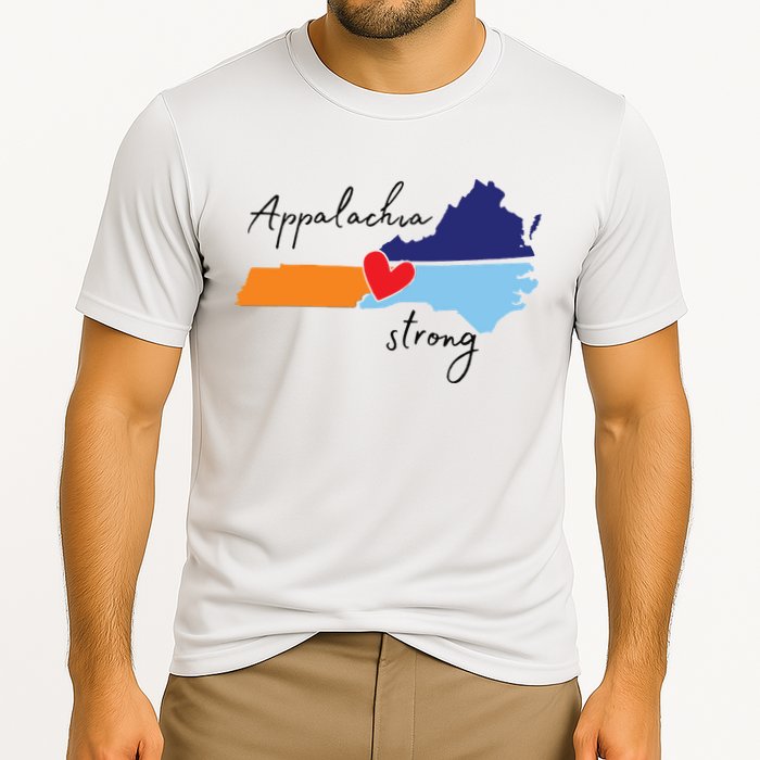 Appalachia Strong Hurricane Helene Disaster Relief Cooling Performance Crew T-Shirt