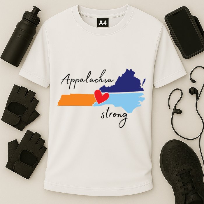 Appalachia Strong Hurricane Helene Disaster Relief Cooling Performance Crew T-Shirt