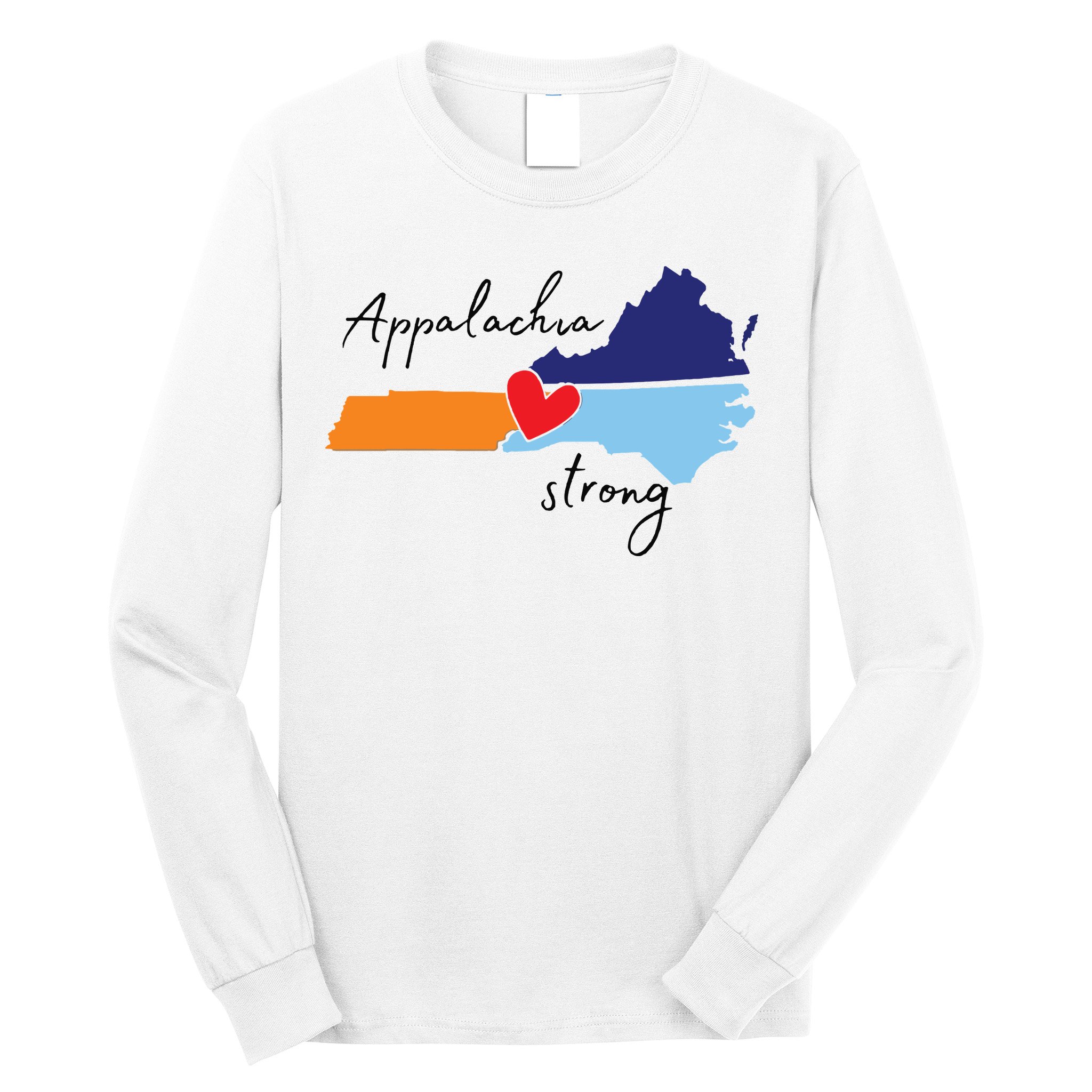 Appalachia Strong Hurricane Helene Disaster Relief Long Sleeve Shirt
