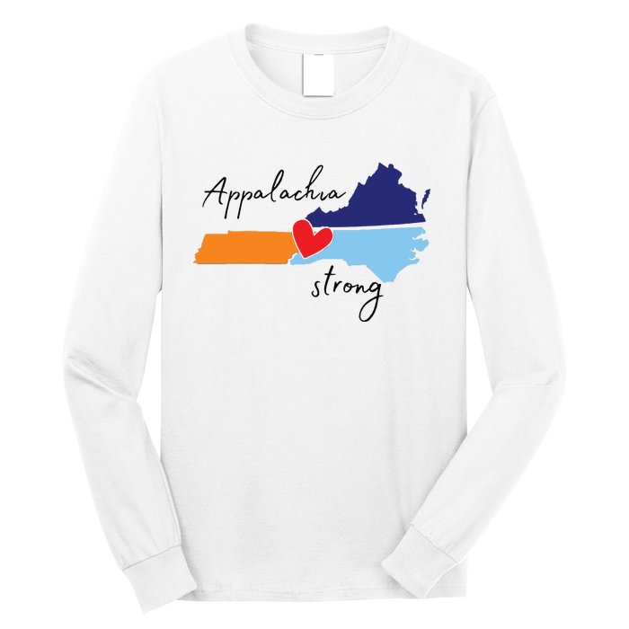 Appalachia Strong Hurricane Helene Disaster Relief Long Sleeve Shirt