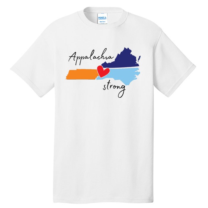 Appalachia Strong Hurricane Helene Disaster Relief Tall T-Shirt