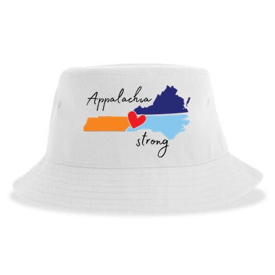 Appalachia Strong Hurricane Helene Disaster Relief Sustainable Bucket Hat