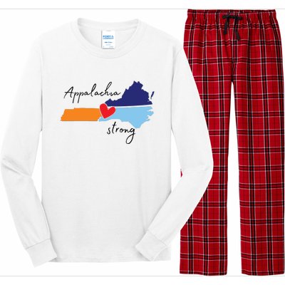 Appalachia Strong Hurricane Helene Disaster Relief Long Sleeve Pajama Set