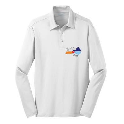 Appalachia Strong Hurricane Helene Disaster Relief Silk Touch Performance Long Sleeve Polo