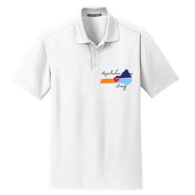 Appalachia Strong Hurricane Helene Disaster Relief Dry Zone Grid Polo