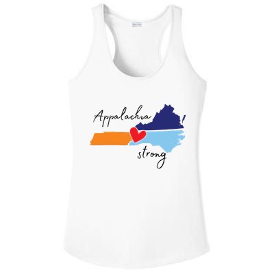 Appalachia Strong Hurricane Helene Disaster Relief Ladies PosiCharge Competitor Racerback Tank
