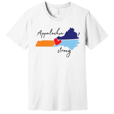 Appalachia Strong Hurricane Helene Disaster Relief Premium T-Shirt