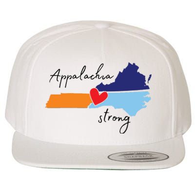 Appalachia Strong Hurricane Helene Disaster Relief Wool Snapback Cap