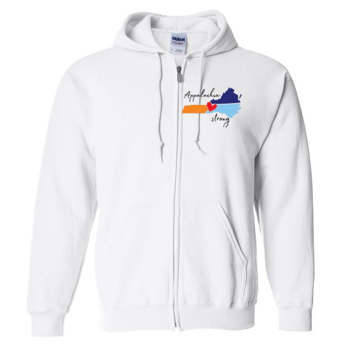 Appalachia Strong Hurricane Helene Disaster Relief Full Zip Hoodie