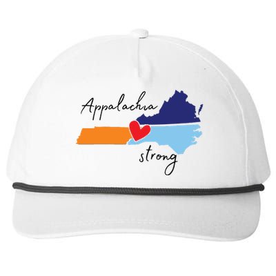 Appalachia Strong Hurricane Helene Disaster Relief Snapback Five-Panel Rope Hat