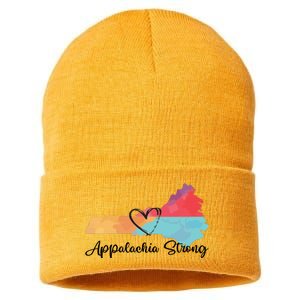 Appalachia Strong Hurricane Helene Disaster Relief Sustainable Knit Beanie