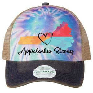 Appalachia Strong Hurricane Helene Disaster Relief Legacy Tie Dye Trucker Hat