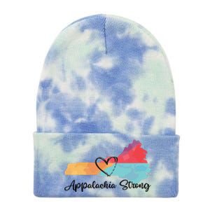 Appalachia Strong Hurricane Helene Disaster Relief Tie Dye 12in Knit Beanie