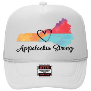 Appalachia Strong Hurricane Helene Disaster Relief High Crown Mesh Back Trucker Hat