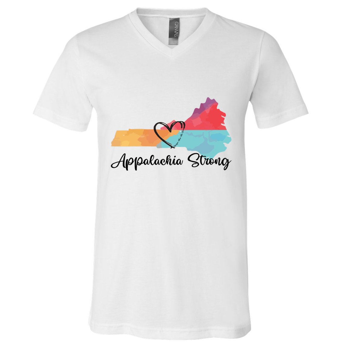 Appalachia Strong Hurricane Helene Disaster Relief V-Neck T-Shirt