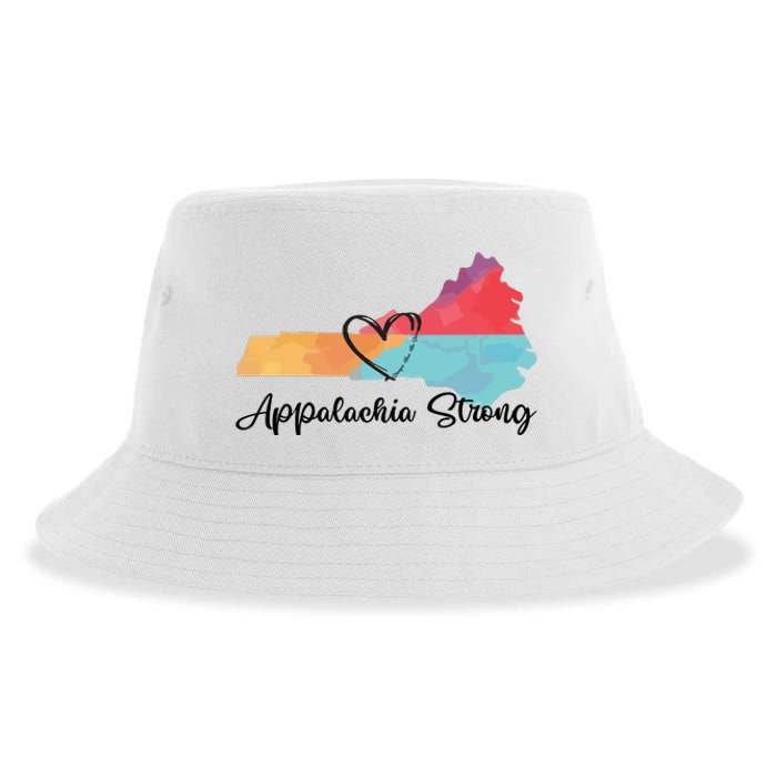 Appalachia Strong Hurricane Helene Disaster Relief Sustainable Bucket Hat