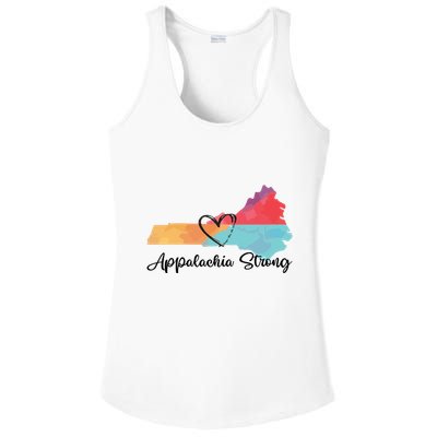 Appalachia Strong Hurricane Helene Disaster Relief Ladies PosiCharge Competitor Racerback Tank