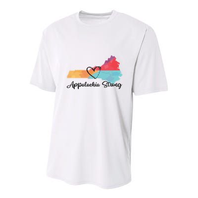 Appalachia Strong Hurricane Helene Disaster Relief Youth Performance Sprint T-Shirt