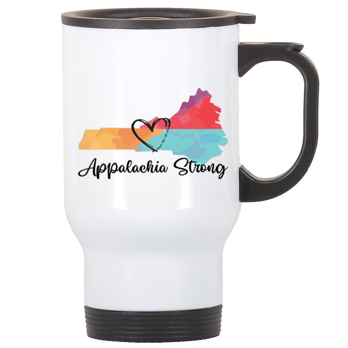 Appalachia Strong Hurricane Helene Disaster Relief Stainless Steel Travel Mug