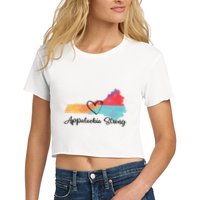 Appalachia Strong Hurricane Helene Disaster Relief Women's Crop Top Tee