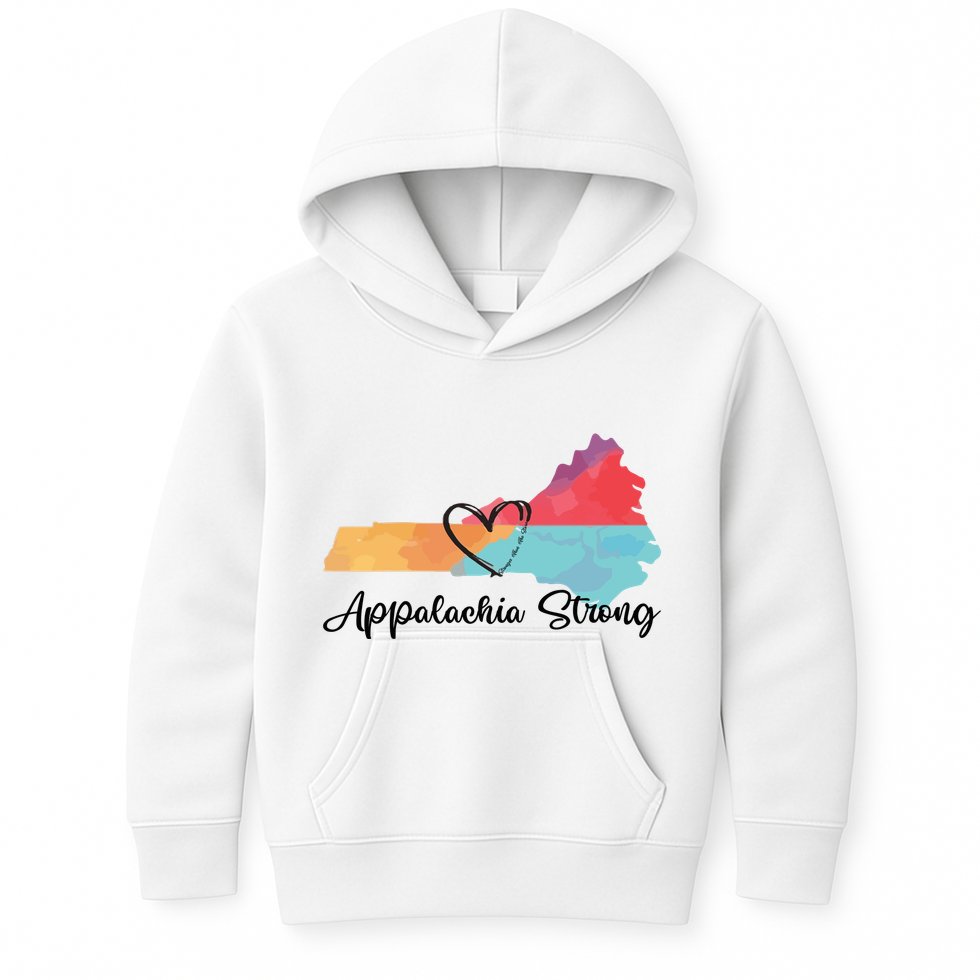 Appalachia Strong Hurricane Helene Disaster Relief Kids Hoodie