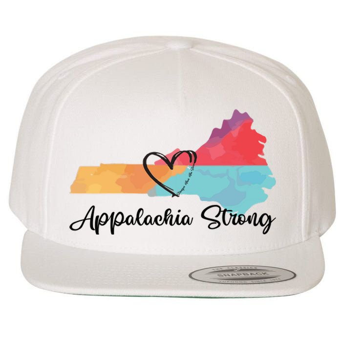 Appalachia Strong Hurricane Helene Disaster Relief Wool Snapback Cap