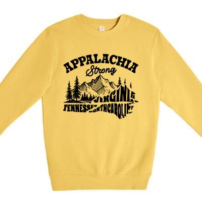 Appalachia Strong Hurricane Support Premium Crewneck Sweatshirt