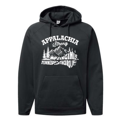 Appalachia Strong Hurricane Support Performance Fleece Hoodie