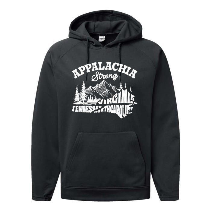 Appalachia Strong Hurricane Support Performance Fleece Hoodie