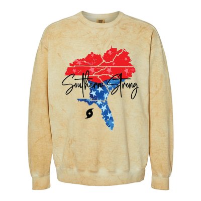 Appalachia Strong Hurricane Helene Disaster Relief Colorblast Crewneck Sweatshirt