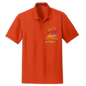 Aw Ship Halloween Trip Family Cruising Crew Cruise Squad Gift Dry Zone Grid Polo