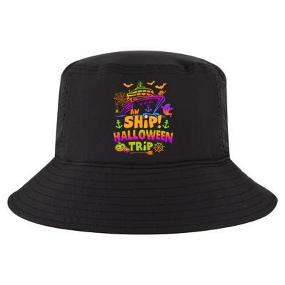 Aw Ship Halloween Trip Family Cruising Crew Cruise Squad Gift Cool Comfort Performance Bucket Hat