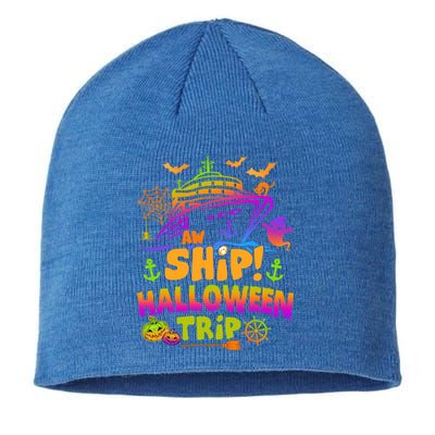 Aw Ship Halloween Trip Family Cruising Crew Cruise Squad Gift Sustainable Beanie