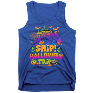 Aw Ship Halloween Trip Family Cruising Crew Cruise Squad Gift Tank Top