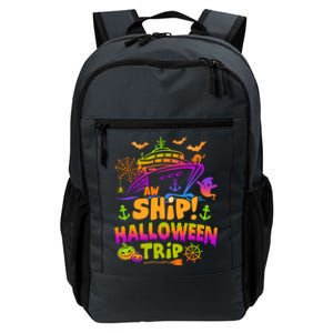 Aw Ship Halloween Trip Family Cruising Crew Cruise Squad Gift Daily Commute Backpack