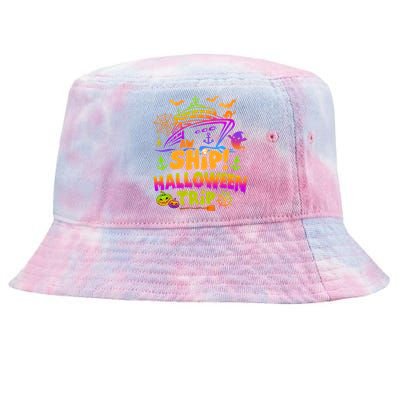 Aw Ship Halloween Trip Family Cruising Crew Cruise Squad Gift Tie-Dyed Bucket Hat