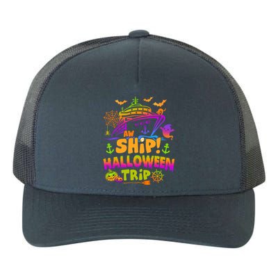 Aw Ship Halloween Trip Family Cruising Crew Cruise Squad Gift Yupoong Adult 5-Panel Trucker Hat