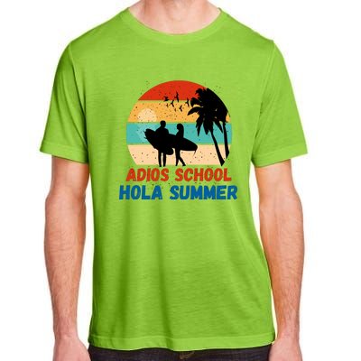 Adios School Hola Summer Adult ChromaSoft Performance T-Shirt