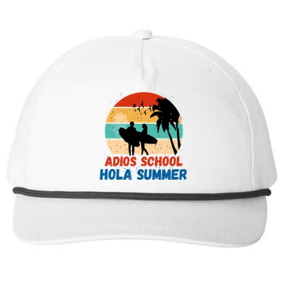 Adios School Hola Summer Snapback Five-Panel Rope Hat