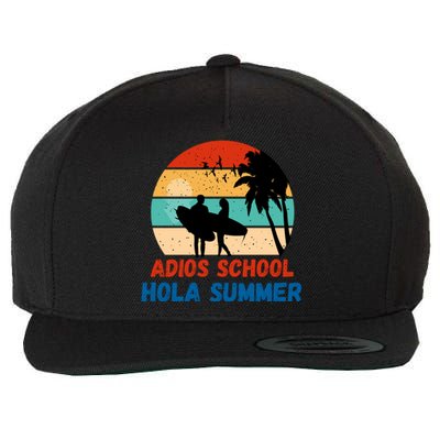 Adios School Hola Summer Wool Snapback Cap