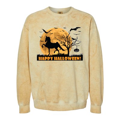 American Saddlebred Horse Training Gaited Horses Equitation Colorblast Crewneck Sweatshirt