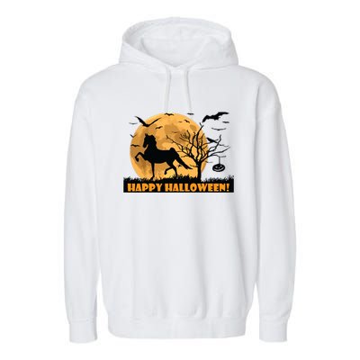 American Saddlebred Horse Training Gaited Horses Equitation Garment-Dyed Fleece Hoodie