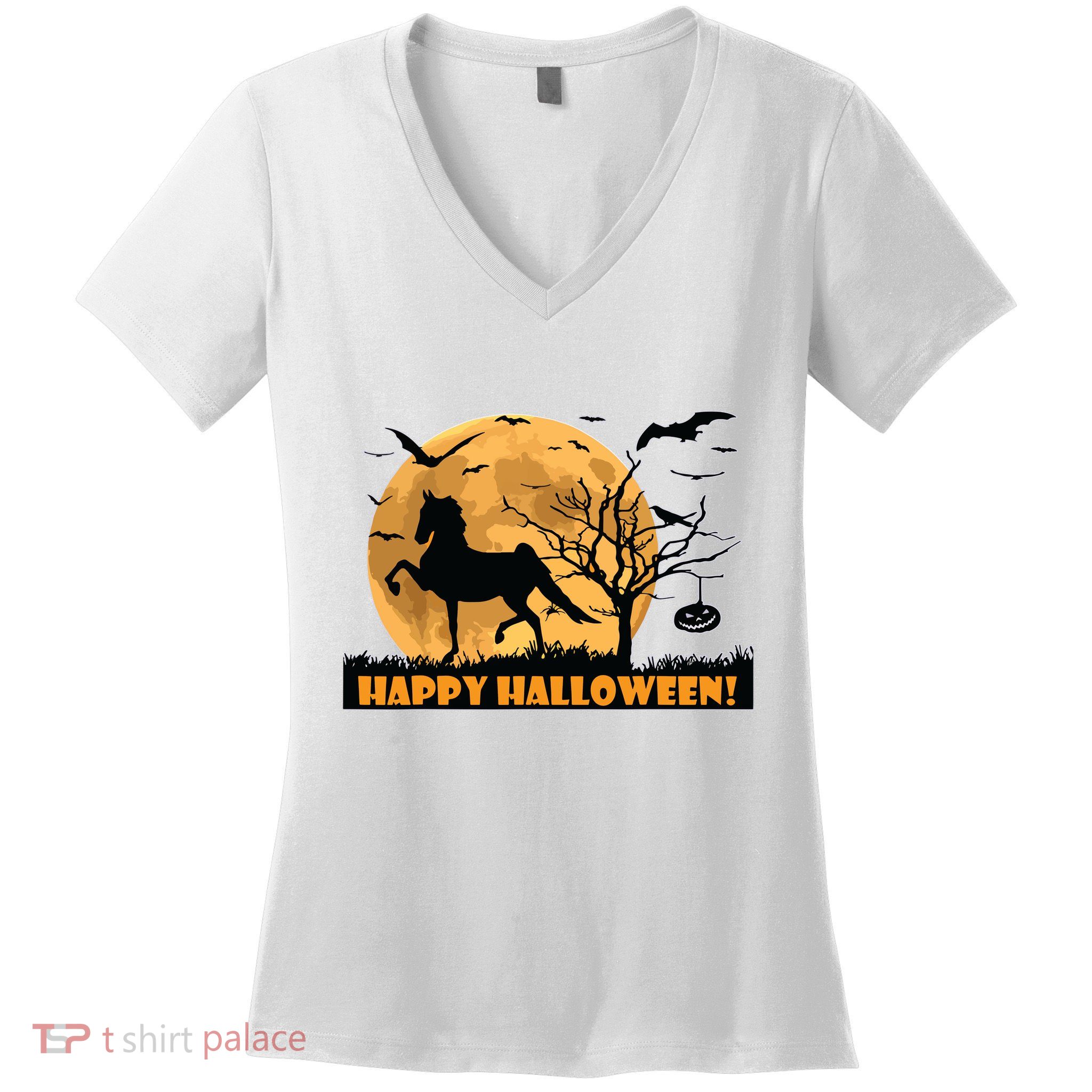 American Saddlebred Horse Training Gaited Horses Equitation Women's V-Neck T-Shirt