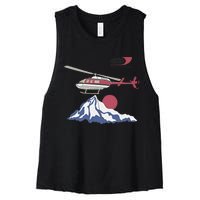 Air Services International For Women Women's Racerback Cropped Tank