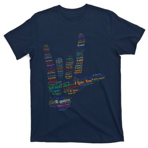 ASL Sign I Love You In 40 Different Languages ASL T-Shirt