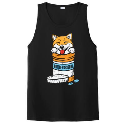 Antidepressant Shiba Inu Akita Japanese Dog Doge Meme Gift PosiCharge Competitor Tank