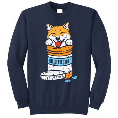 Antidepressant Shiba Inu Akita Japanese Dog Doge Meme Gift Sweatshirt