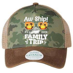 Aw Ship ItS A Family Trip 2024 Family Cruise Squad Matching Legacy Tie Dye Trucker Hat