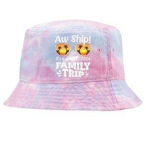 Aw Ship ItS A Family Trip 2024 Family Cruise Squad Matching Tie-Dyed Bucket Hat