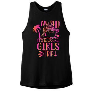 Aw Ship! ItS A Trip Cruise Vacation 2024 Gift Ladies PosiCharge Tri-Blend Wicking Tank